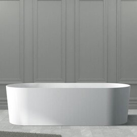 ВАННА ИЗ ИСКУССТВЕННОГО КАМНЯ ABBER STEIN AS9614 БЕЛАЯ МАТОВАЯ