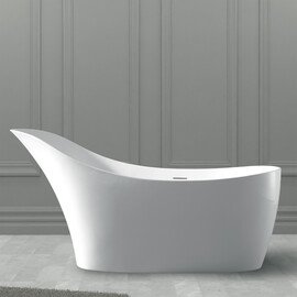 ВАННА ИЗ ИСКУССТВЕННОГО КАМНЯ ABBER STEIN AS9618 БЕЛАЯ МАТОВАЯ