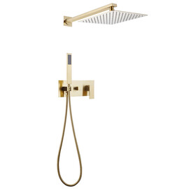 ДУШЕВАЯ СИСТЕМА ABBER DAHEIM AF8218G СКРЫТОГО МОНТАЖА БЕЗ ИЗЛИВА, ЗОЛОТО МАТОВОЕ