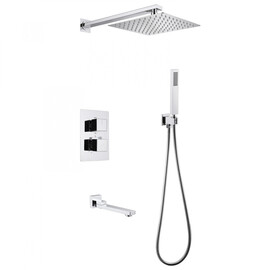 ДУШЕВАЯ СИСТЕМА ABBER DAHEIM AF8250 СКРЫТОГО МОНТАЖА С ИЗЛИВОМ, ТЕРМОСТАТ, ХРОМ