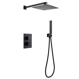 ДУШЕВАЯ СИСТЕМА ABBER DAHEIM AF8251B СКРЫТОГО МОНТАЖА БЕЗ ИЗЛИВА, ТЕРМОСТАТ, ЧЕРНАЯ МАТОВАЯ