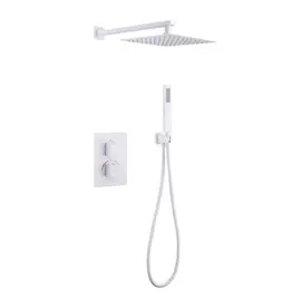 ДУШЕВАЯ СИСТЕМА ABBER DAHEIM AF8251W СКРЫТОГО МОНТАЖА БЕЗ ИЗЛИВА, ТЕРМОСТАТ,БЕЛЫЙ МАТОВЫЙ