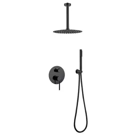 ДУШЕВАЯ СИСТЕМА ABBER EMOTION AF8821B СКРЫТОГО МОНТАЖА БЕЗ ИЗЛИВА, ЧЕРНАЯ МАТОВАЯ