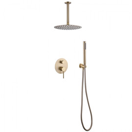 ДУШЕВАЯ СИСТЕМА ABBER EMOTION AF8821G СКРЫТОГО МОНТАЖА БЕЗ ИЗЛИВА, ЗОЛОТО МАТОВОЕ