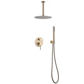 ДУШЕВАЯ СИСТЕМА ABBER EMOTION AF8821G СКРЫТОГО МОНТАЖА БЕЗ ИЗЛИВА, ЗОЛОТО МАТОВОЕ