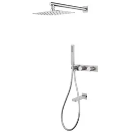 ДУШЕВАЯ СИСТЕМА ABBER RUND AF8717SP СКРЫТОГО МОНТАЖА С ИЗЛИВОМ, САТИН