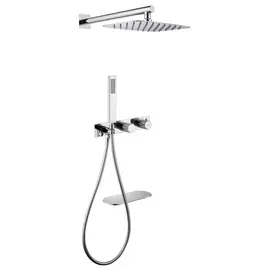 ДУШЕВАЯ СИСТЕМА ABBER RUND AF8750 СКРЫТОГО МОНТАЖА С ИЗЛИВОМ, ТЕРМОСТАТ, ХРОМ
