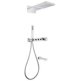 ДУШЕВАЯ СИСТЕМА ABBER RUND AF8753 СКРЫТОГО МОНТАЖА С ИЗЛИВОМ, ТЕРМОСТАТ, ХРОМ