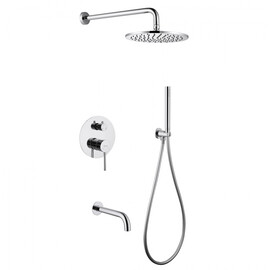 ДУШЕВАЯ СИСТЕМА ABBER WASSER KREIS AF8117 СКРЫТОГО МОНТАЖА С ИЗЛИВОМ, ХРОМ