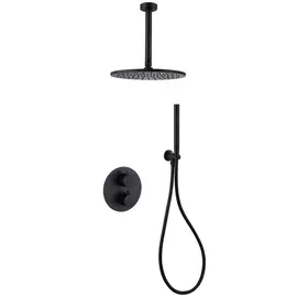 ДУШЕВАЯ СИСТЕМА ABBER WASSER KREIS AF8121B СКРЫТОГО МОНТАЖА БЕЗ ИЗЛИВА, ЧЕРНАЯ МАТОВАЯ