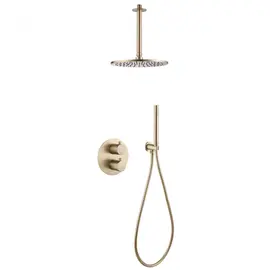 ДУШЕВАЯ СИСТЕМА ABBER WASSER KREIS AF8121G СКРЫТОГО МОНТАЖА БЕЗ ИЗЛИВА, ЗОЛОТО МАТОВОЕ