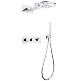 ДУШЕВАЯ СИСТЕМА ABBER WASSER KREIS AF8151 СКРЫТОГО МОНТАЖА БЕЗ ИЗЛИВА, ТЕРМОСТАТ, ХРОМ