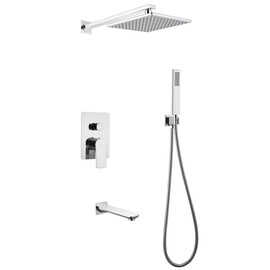 ДУШЕВАЯ СИСТЕМА ABBER WEISS INSEL AF8017 СКРЫТОГО МОНТАЖА С ИЗЛИВОМ, ХРОМ