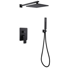 ДУШЕВАЯ СИСТЕМА ABBER WEISS INSEL AF8018B СКРЫТОГО МОНТАЖА БЕЗ ИЗЛИВА, ЧЕРНАЯ МАТОВАЯ