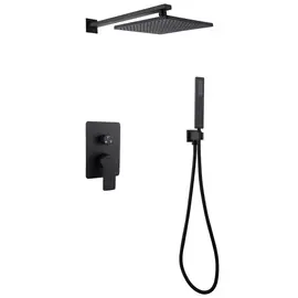 ДУШЕВАЯ СИСТЕМА ABBER WEISS INSEL AF8018B СКРЫТОГО МОНТАЖА БЕЗ ИЗЛИВА, ЧЕРНАЯ МАТОВАЯ