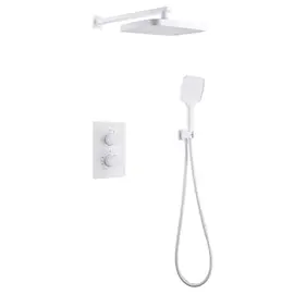 ДУШЕВАЯ СИСТЕМА ABBER WEISS INSEL AF8051W СКРЫТОГО МОНТАЖА БЕЗ ИЗЛИВА, ТЕРМОСТАТ, БЕЛЫЙ