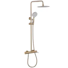 ДУШЕВАЯ СТОЙКА ABBER EMOTION AF8816GL С ИЗЛИВОМ, ЗОЛОТО МАТОВОЕ