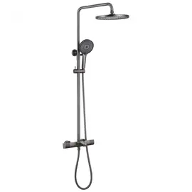 ДУШЕВАЯ СТОЙКА ABBER THERMOSTAT AF8516NGL С ТЕРМОСТАТОМ И ИЗЛИВОМ, НИКЕЛЬ