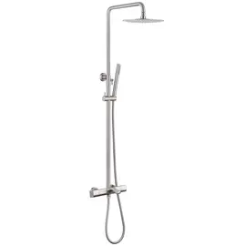 ДУШЕВАЯ СТОЙКА ABBER THERMOSTAT AF8516SPL С ТЕРМОСТАТОМ И ИЗЛИВОМ, САТИН