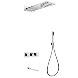 ДУШЕВАЯ СИСТЕМА ABBER DAHEIM AF8253 СКРЫТОГО МОНТАЖА С ИЗЛИВОМ, ТЕРМОСТАТ, ХРОМ