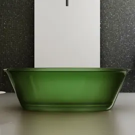 ПРОЗРАЧНАЯ ВАННА ABBER KRISTALL AT9707EMERALD ЗЕЛЕНАЯ