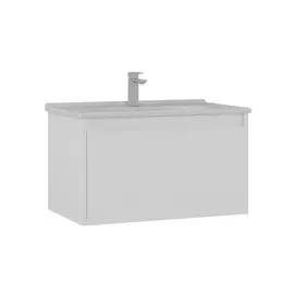 ТУМБА С РАКОВИНОЙ ORKA LIKYA 80 ПОДВЕСНАЯ, БЕЛЫЙ МАТОВЫЙ