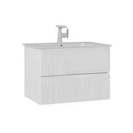 ТУМБА С РАКОВИНОЙ ORKA MOONLIGHT 70 ПОДВЕСНАЯ, БЕЛЫЙ МАТОВЫЙ