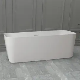 ВАННА ИЗ ИСКУССТВЕННОГО КАМНЯ ABBER STEIN AS9617 БЕЛАЯ МАТОВАЯ