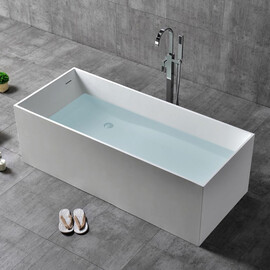 ВАННА ИЗ ИСКУССТВЕННОГО КАМНЯ ABBER STEIN AS9642-1.8 БЕЛАЯ МАТОВАЯ