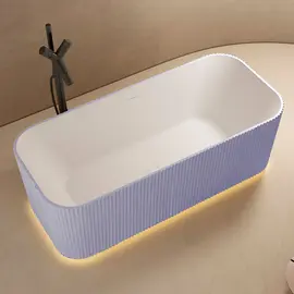 ВАННА ИЗ ИСКУССТВЕННОГО КАМНЯ ABBER STEIN AS9663VIOLETT ФИОЛЕТОВАЯ