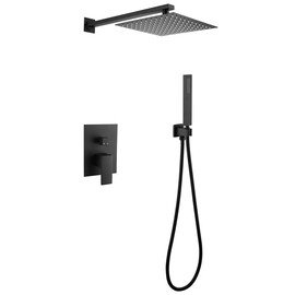 ДУШЕВАЯ СИСТЕМА ABBER DAHEIM AF8219B СКРЫТОГО МОНТАЖА БЕЗ ИЗЛИВА, ЧЕРНАЯ МАТОВАЯ