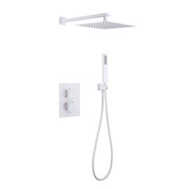 ДУШЕВАЯ СИСТЕМА ABBER DAHEIM AF8251W СКРЫТОГО МОНТАЖА БЕЗ ИЗЛИВА, ТЕРМОСТАТ,БЕЛЫЙ МАТОВЫЙ