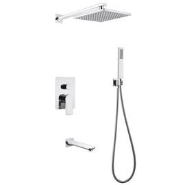 ДУШЕВАЯ СИСТЕМА ABBER WEISS INSEL AF8017 СКРЫТОГО МОНТАЖА С ИЗЛИВОМ, ХРОМ