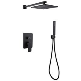 ДУШЕВАЯ СИСТЕМА ABBER WEISS INSEL AF8018B СКРЫТОГО МОНТАЖА БЕЗ ИЗЛИВА, ЧЕРНАЯ МАТОВАЯ