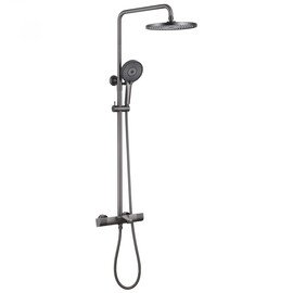 ДУШЕВАЯ СТОЙКА ABBER THERMOSTAT AF8516NG С ТЕРМОСТАТОМ И ИЗЛИВОМ, НИКЕЛЬ