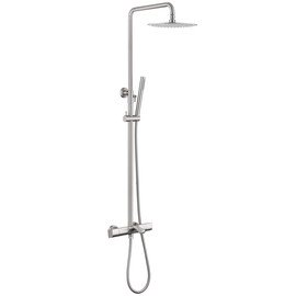 ДУШЕВАЯ СТОЙКА ABBER THERMOSTAT AF8516SPL С ТЕРМОСТАТОМ И ИЗЛИВОМ, САТИН