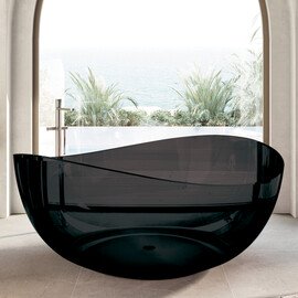 ПРОЗРАЧНАЯ ВАННА ABBER KRISTALL AT9705ONYX ЧЕРНАЯ