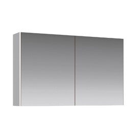 ЗЕРКАЛЬНЫЙ ШКАФ AQWELLA 100 СМ С ДВУМЯ ДВЕРЬМИ НА ПЕТЛЯХ С ДОВОДЧИКОМ, БЕЛЫЙ
