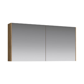 ЗЕРКАЛЬНЫЙ ШКАФ AQWELLA 120 СМ С ДВУМЯ ДВЕРЬМИ НА ПЕТЛЯХ С ДОВОДЧИКОМ, ДУБ БАЛТИЙСКИЙ