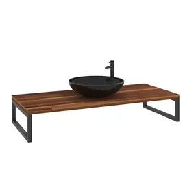 КОНСОЛЬ ПОД РАКОВИНУ ORKA KESTEL 120 ПОДВЕСНАЯ, ОРЕХ