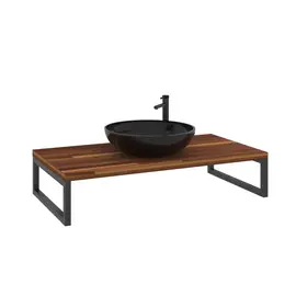 КОНСОЛЬ ПОД РАКОВИНУ ORKA KESTEL 95 ПОДВЕСНАЯ, ОРЕХ