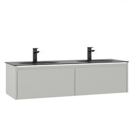 ТУМБА С РАКОВИНОЙ ORKA LISBON 130 ПОДВЕСНАЯ, КАШЕМИРОВЫЙ МАТОВЫЙ