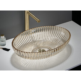 РАКОВИНА CERAMALUX GL49-CP  СТЕКЛО