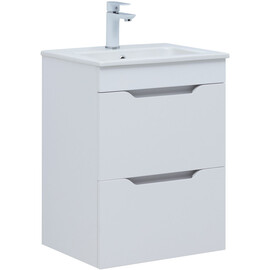 ТУМБА ПОД РАКОВИНУ AQUANET ПРАКТИКА 50 БЕЛЫЙ ГЛЯНЕЦ