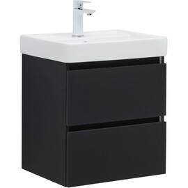 ТУМБА ПОД РАКОВИНУ AQUANET ВЕГА 2.0 50 ЧЕРНЫЙ