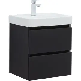 ТУМБА ПОД РАКОВИНУ AQUANET ВЕГА 2.0 50 ЧЕРНЫЙ