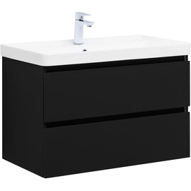 ТУМБА ПОД РАКОВИНУ AQUANET ВЕГА 2.0 80 ЧЕРНЫЙ