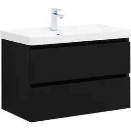 ТУМБА ПОД РАКОВИНУ AQUANET ВЕГА 2.0 80 ЧЕРНЫЙ