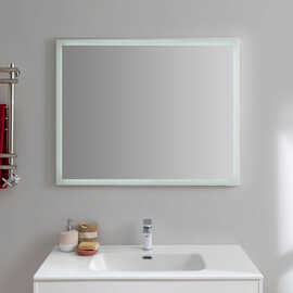 ЗЕРКАЛО AQUANET ГЛАСС 100 БЕЛЫЙ LED