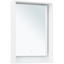 ЗЕРКАЛО AQUANET МИЛАН 60 БЕЛЫЙ ГЛЯНЕЦ